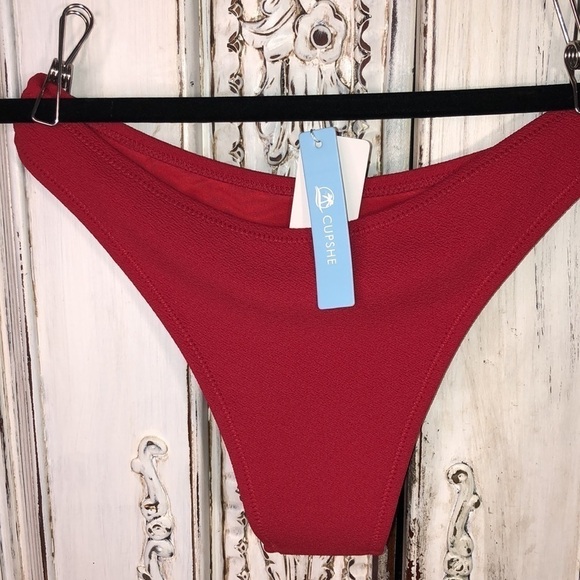 Cupshe NWT Red Bikini Bottom Size XS - Picture 3 of 6